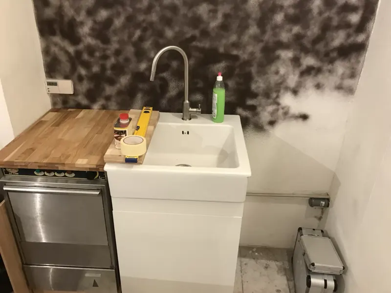 Bar under construction